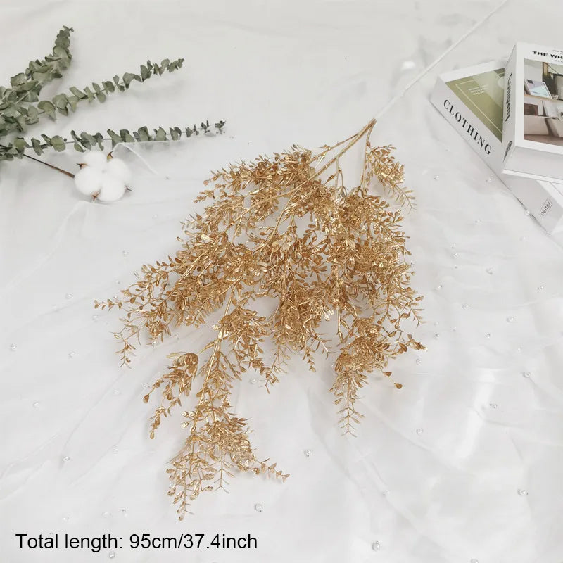 golden grass flower arrangement accessories