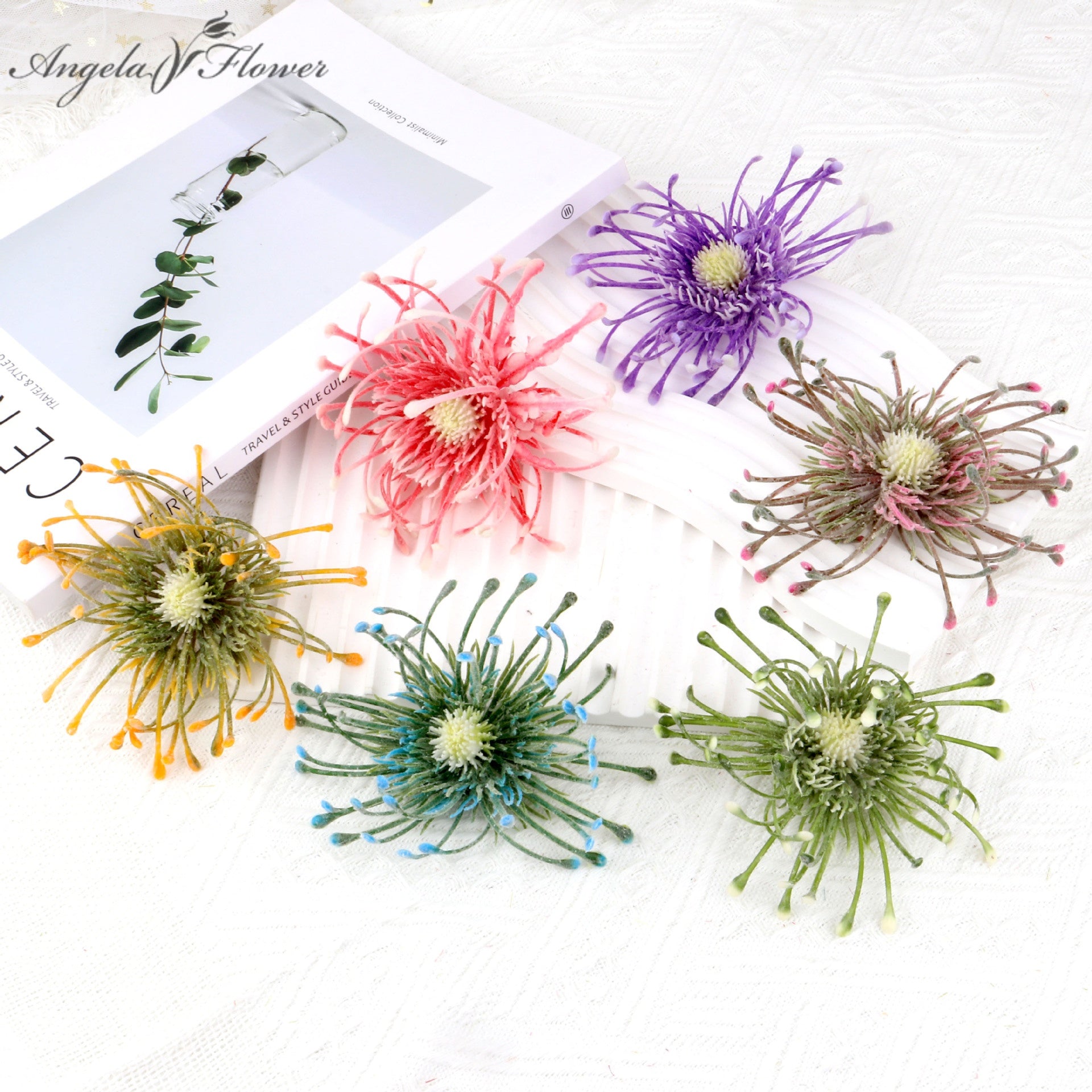 artificial-pincushion-flower-multi-color-faux-leucospermum-floral-supplies