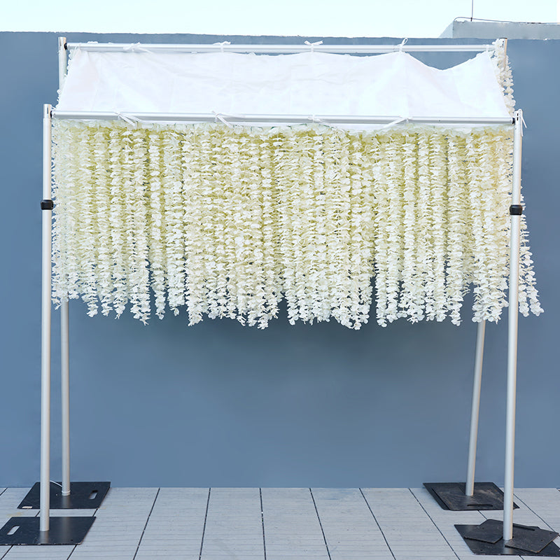 Portable foldable wisteria floral drape for bridal shower party decoration