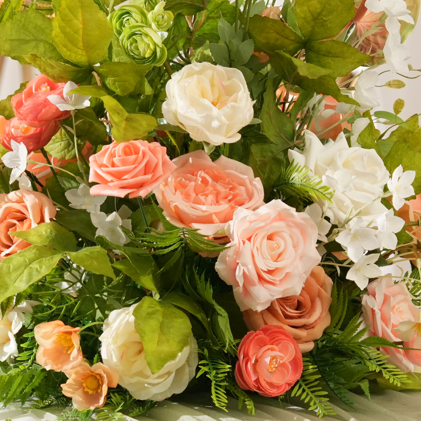 faux-rose-wedding-table-centerpiece