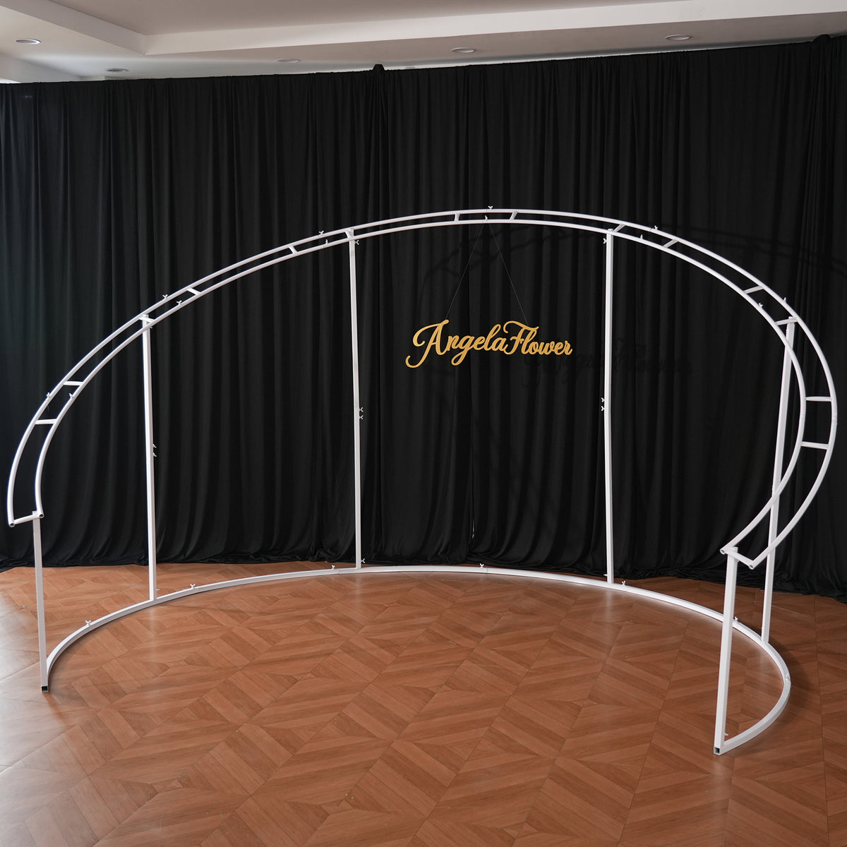 Structure view of C shaped wedding backdrop frame