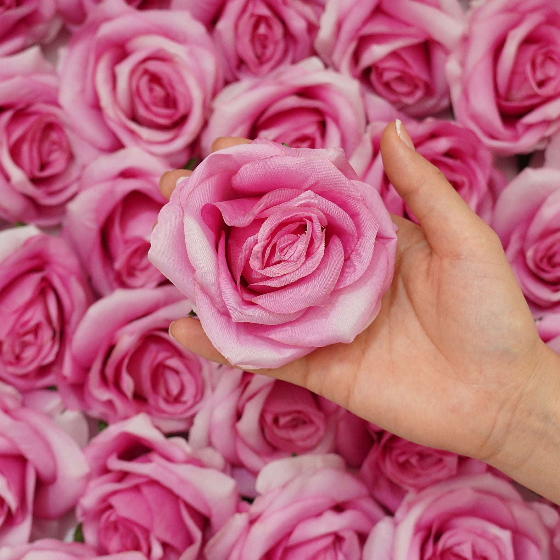Soft petal silk roses for handmade accessories and decorations