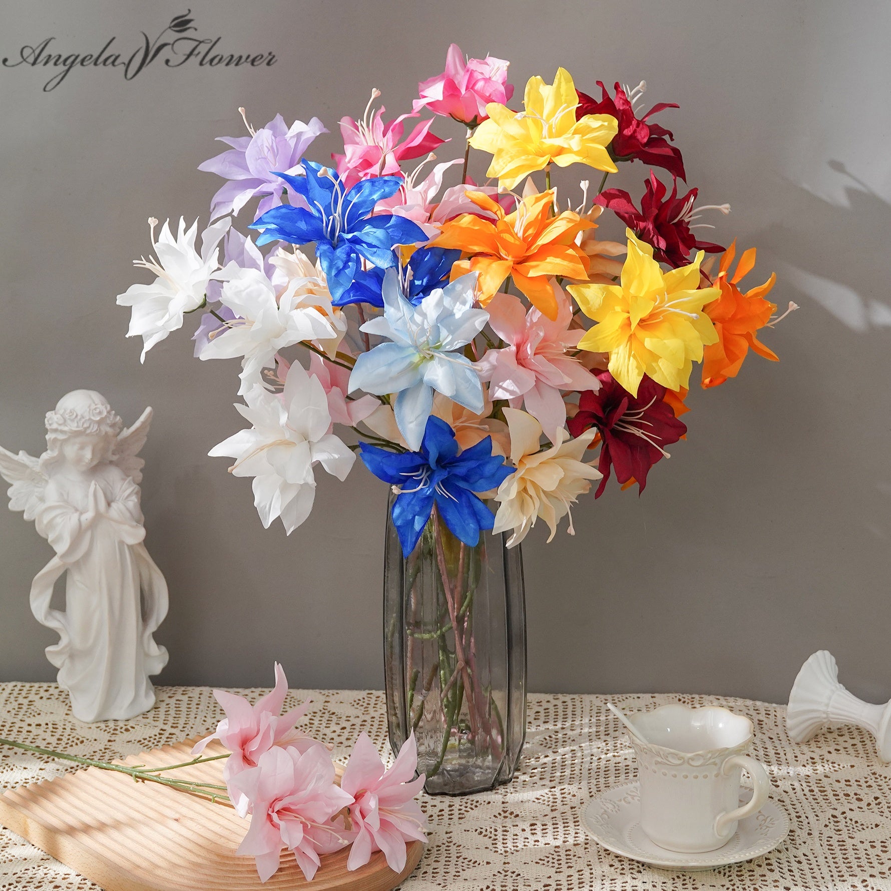 lily flower bunch for wedding decor