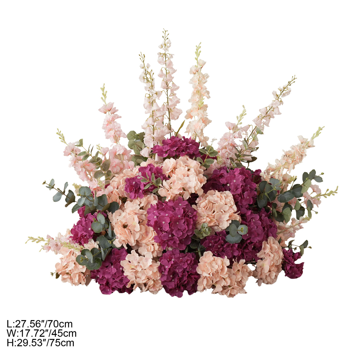 faux_eucalyptus_hydrangea_wedding_decor