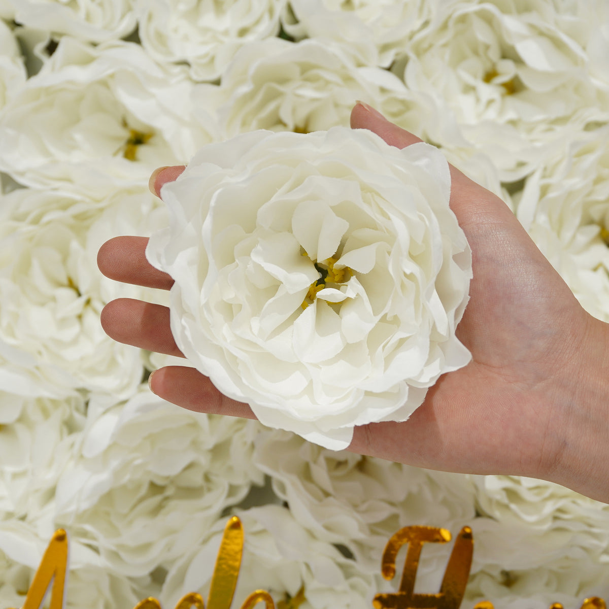 Bulk silk peony flower heads for party