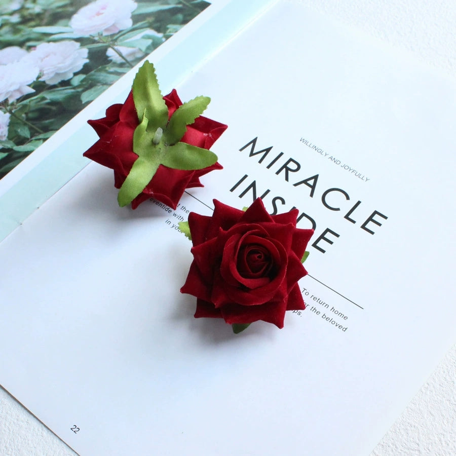 Artificial Rose Petals and Flower Heads for Creative Decorations