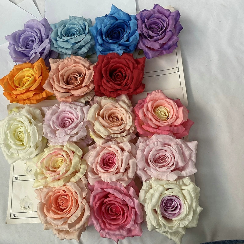 mixed‑color‑fake‑rose‑heads‑diy‑floral‑material