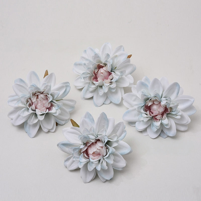 Assorted muted tone artificial dahlia