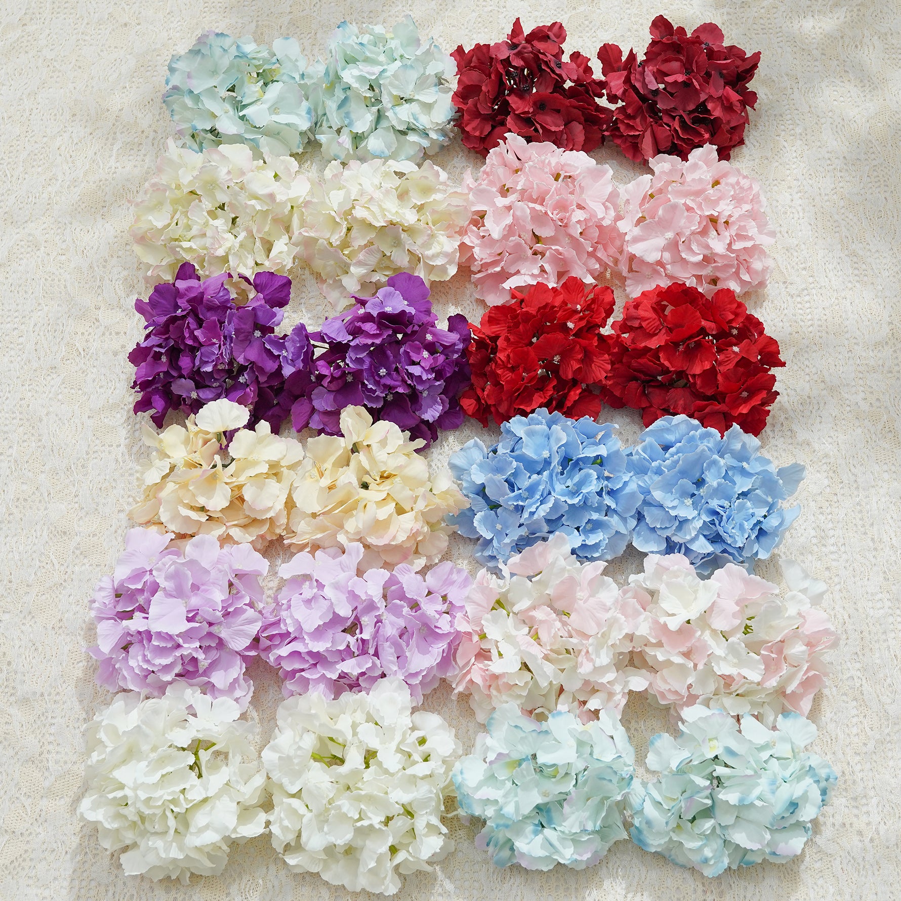 colorful-faux-hydrangea-flowers
