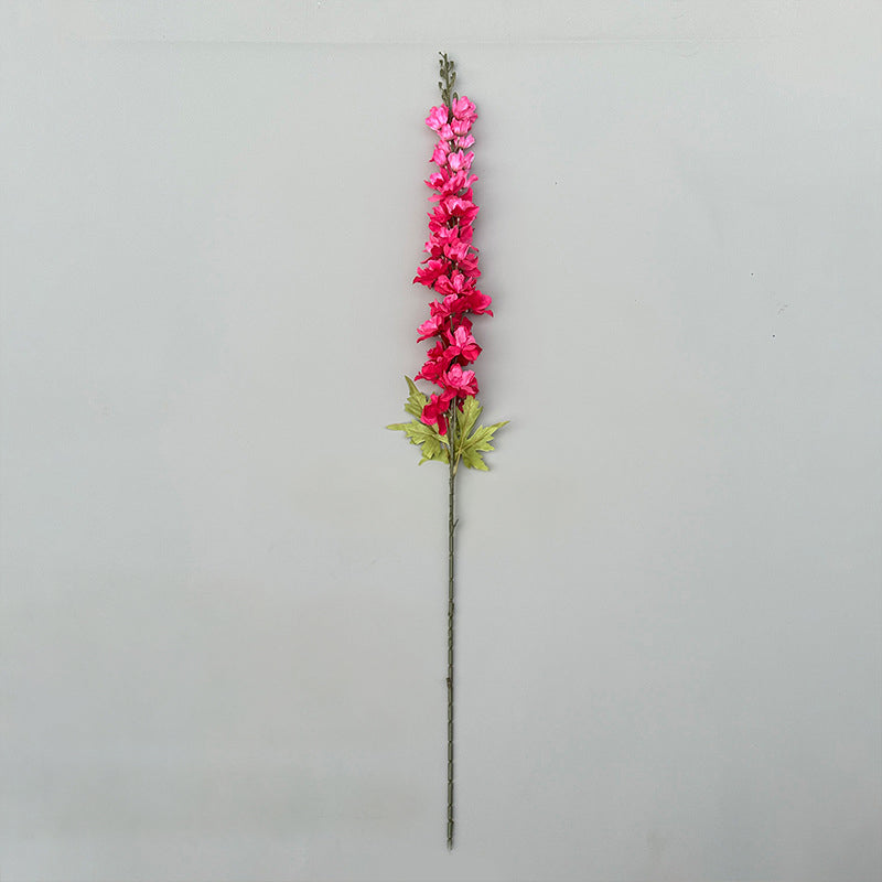 light pink faux delphinium bridal bouquet filler