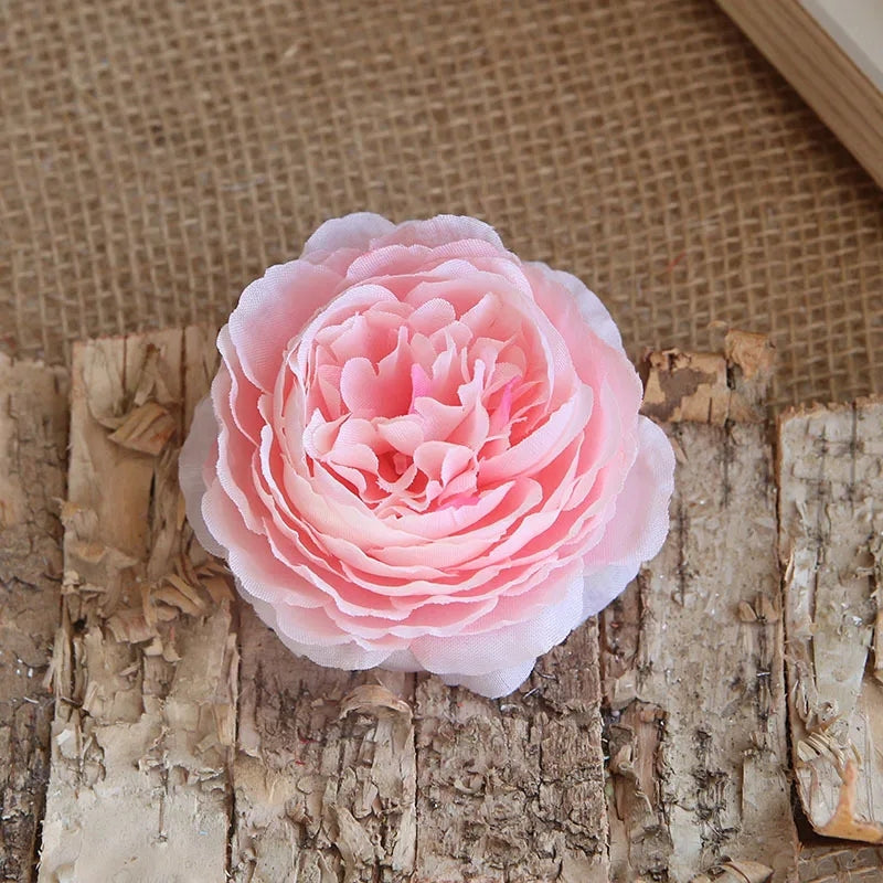 Pink Silk Peony Bloom Head DIY Bouquet Supply