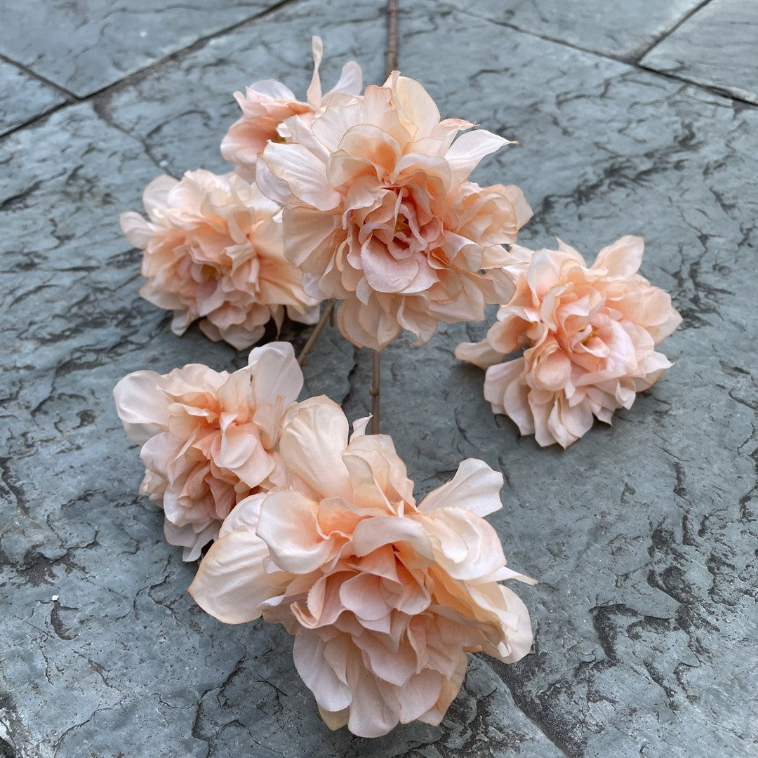 white silk peony fake flower for reception table decor