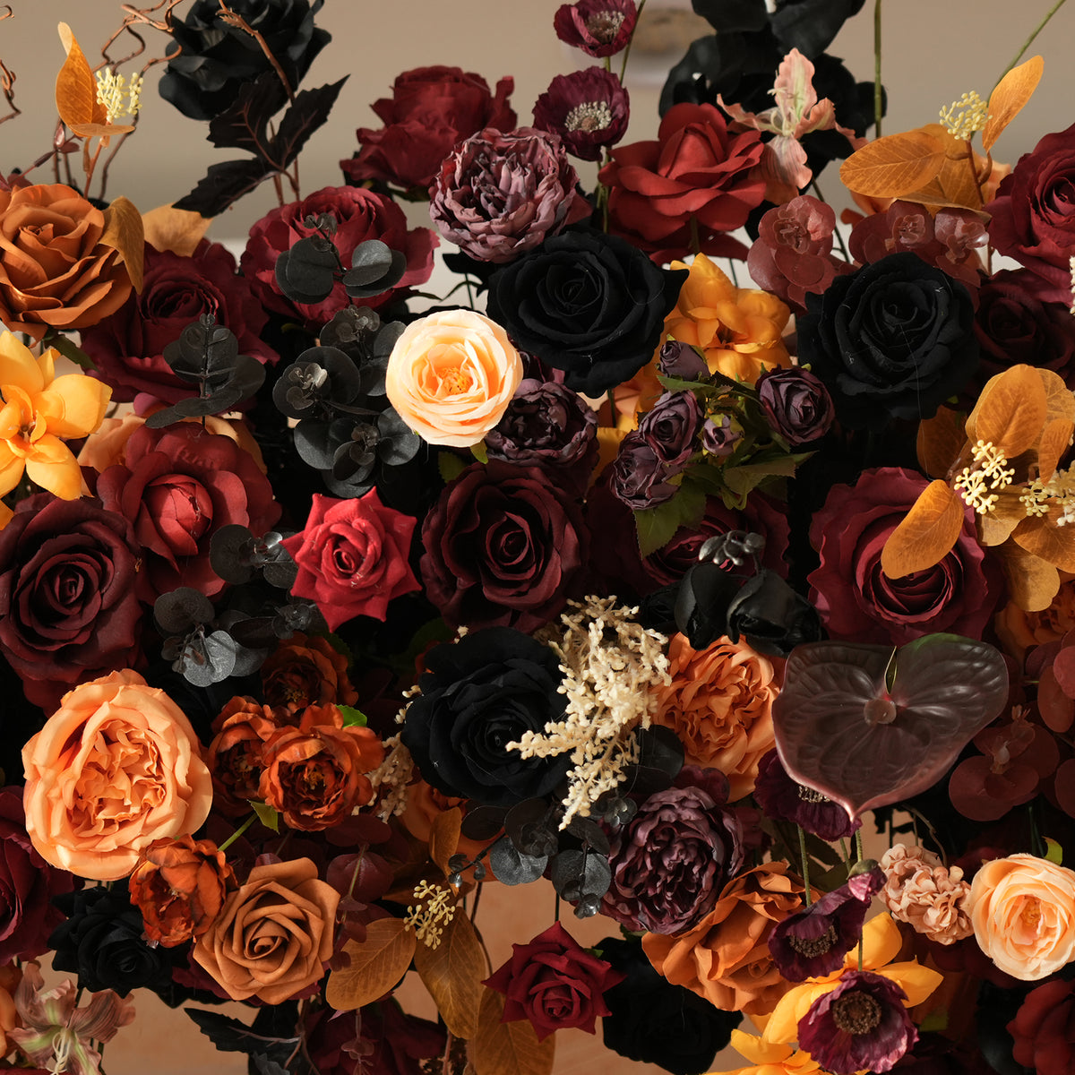 Mixed autumn foliage and blooms halloween flower pack