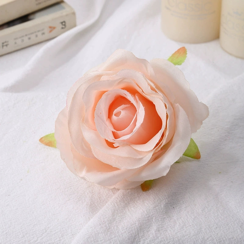 faux-rose-bloom-for-wedding-arrangement