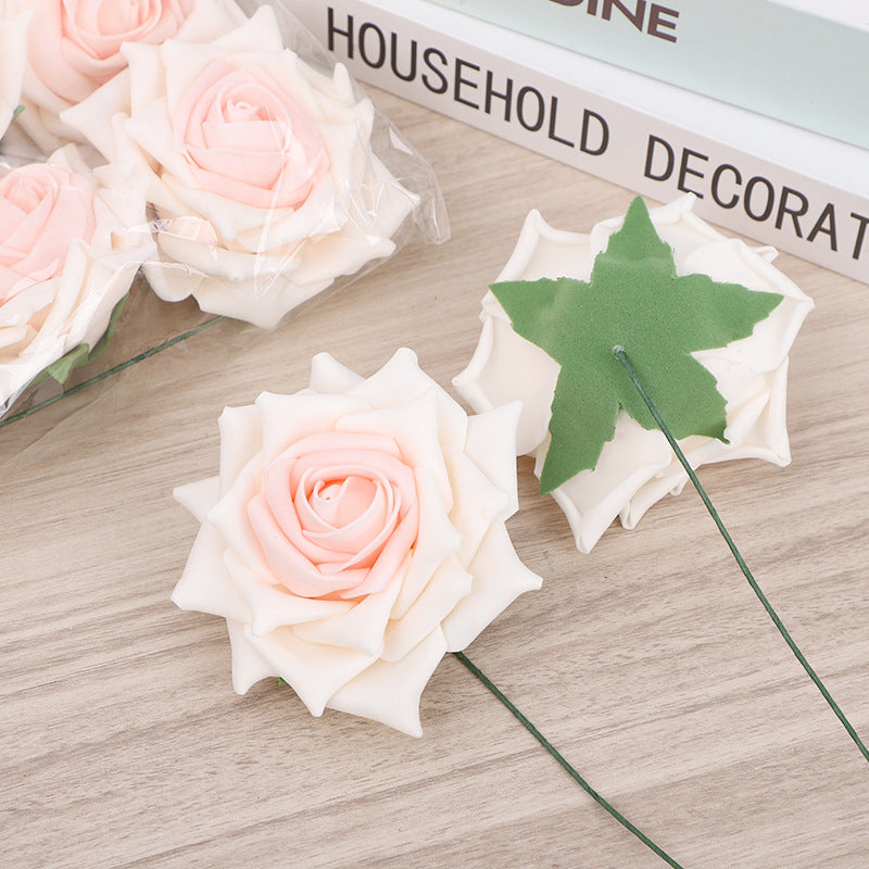 foam_rose_head_wooden_background