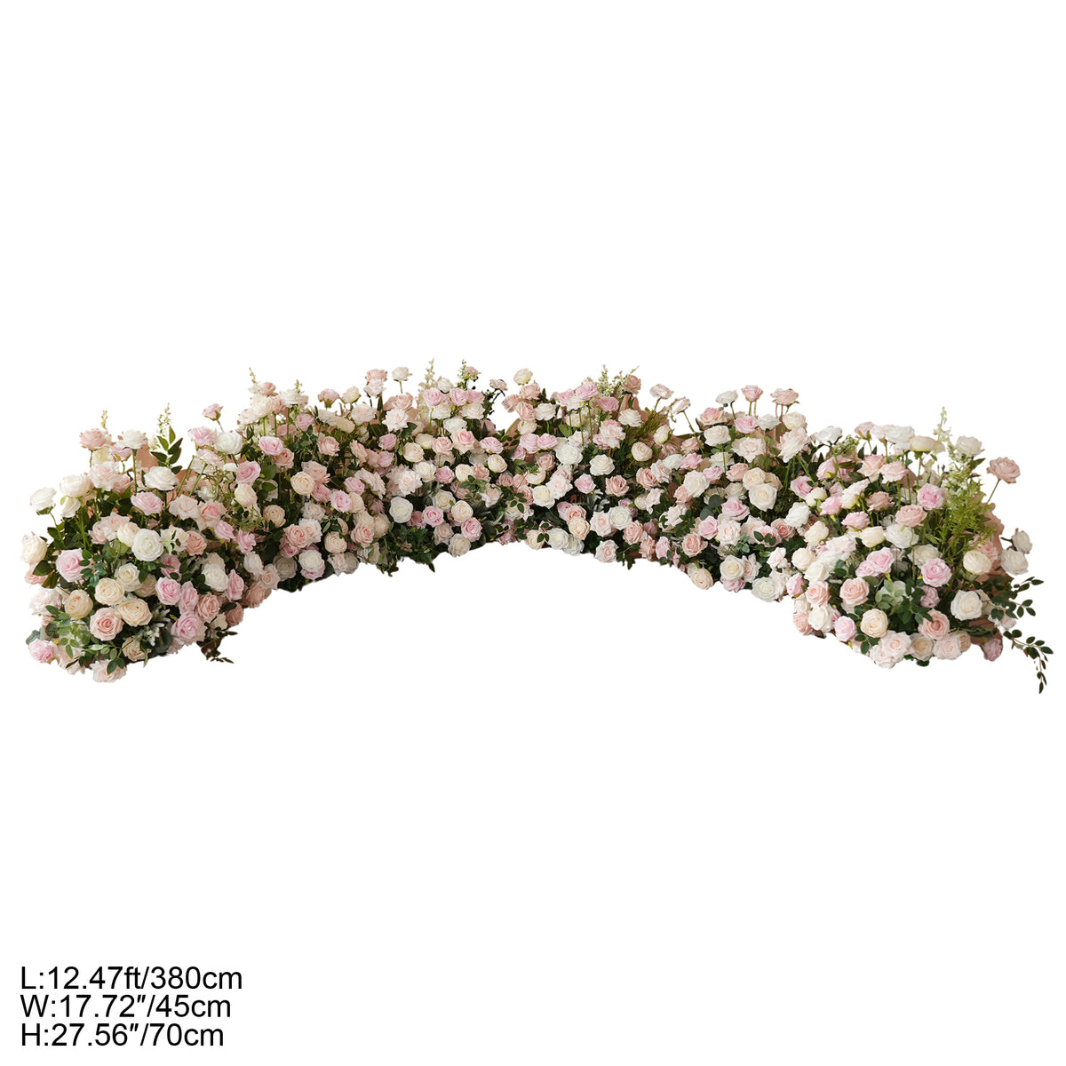 artificial pink aisle floor flower wedding enent decor