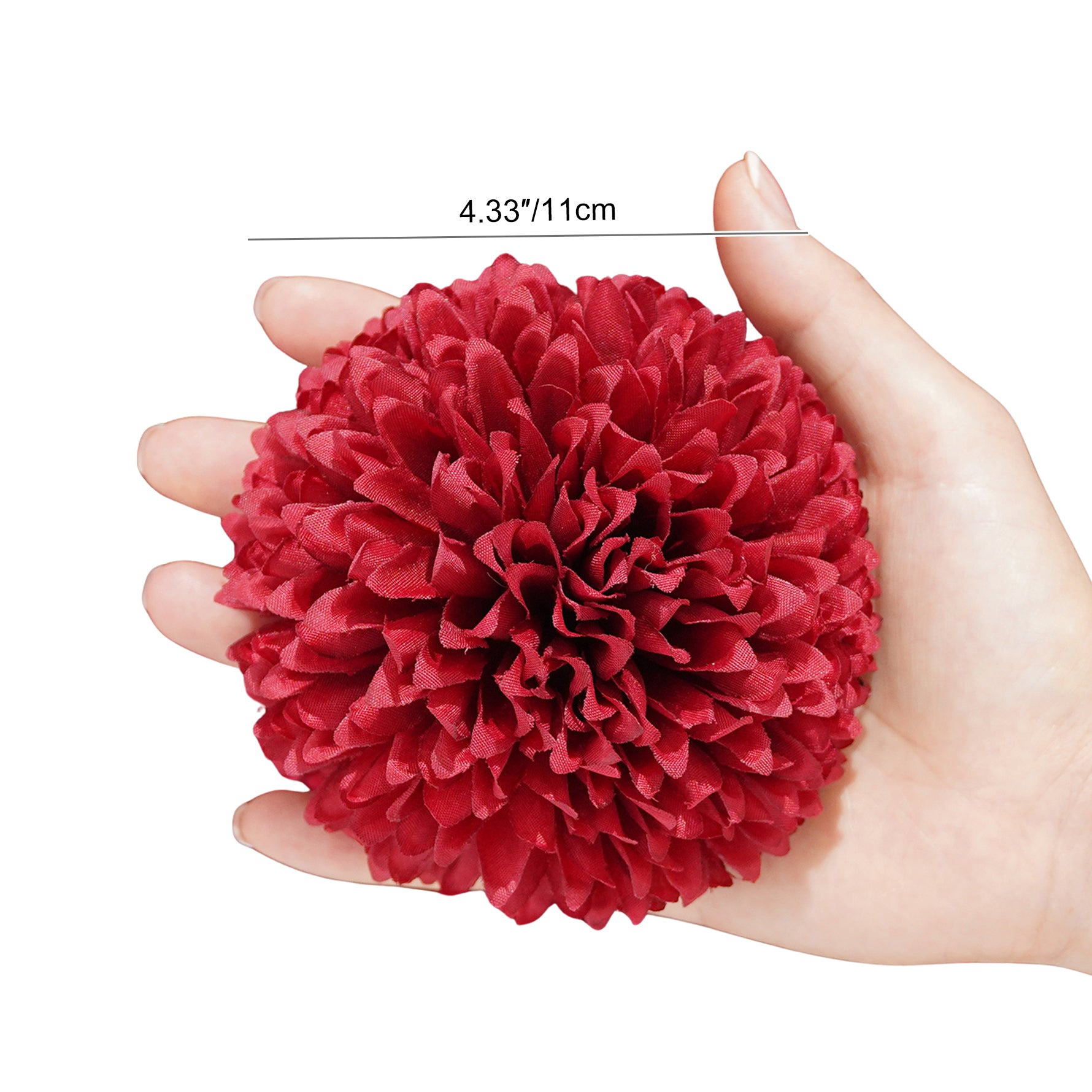 faux-pompom-flower-for-wedding-arrangement