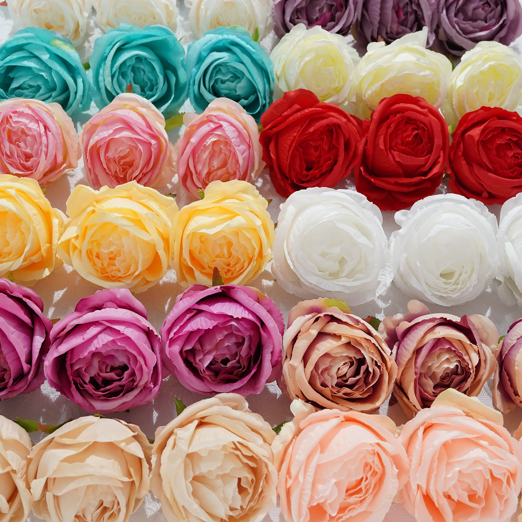 realistic artificial rose flower head