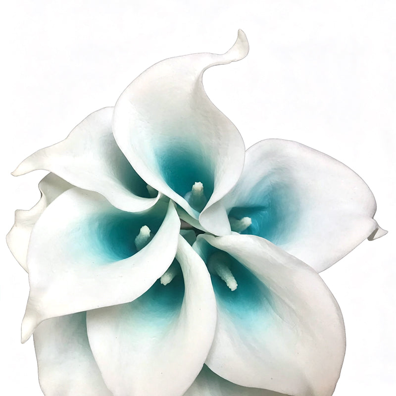 Orange Fake PU Calla Lily For Table Decor