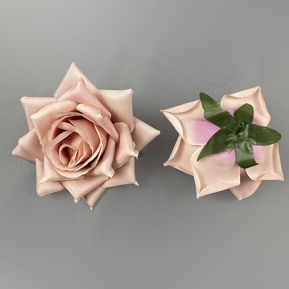 Bulk fake rose heads multiple colors bridal bouquet supplies