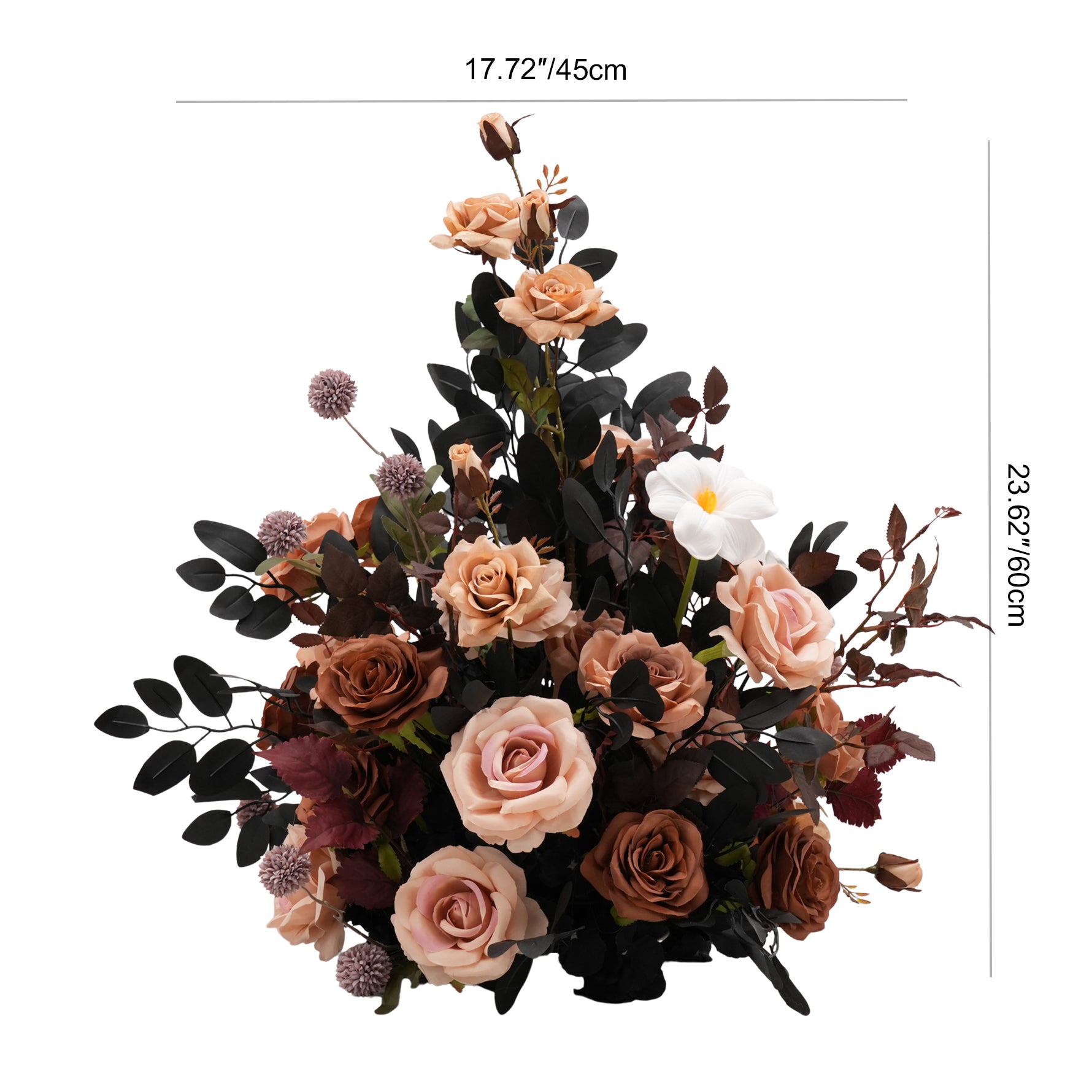 premium silk rose table centerpiece arrangement