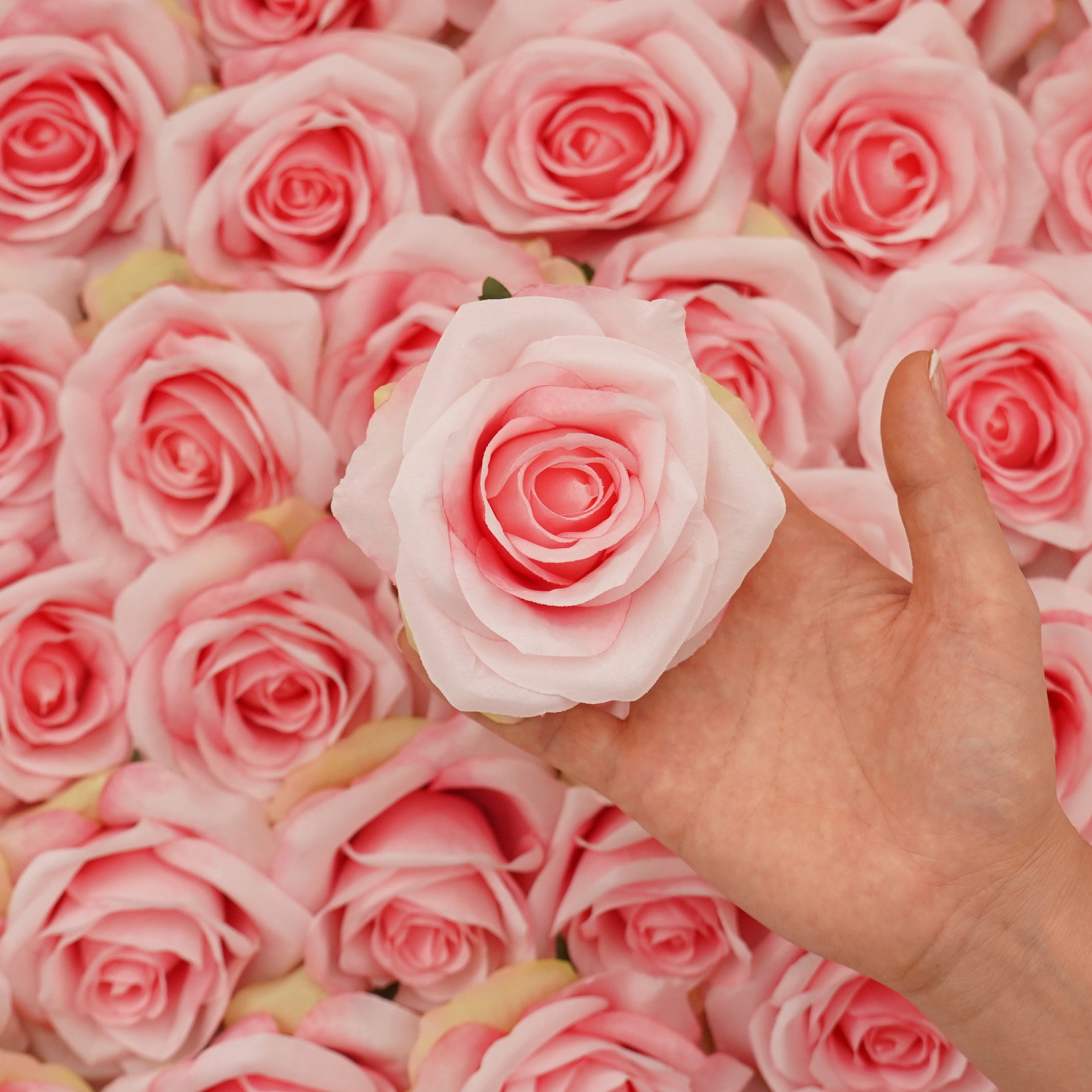 Elegant faux rose heads for floral designers and creators