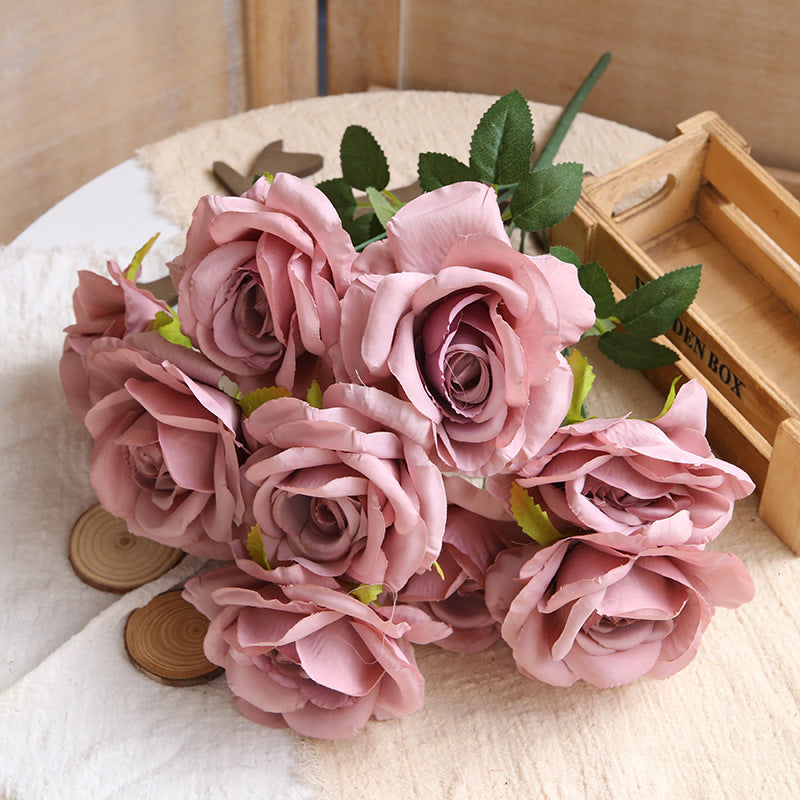 1. Ivory cream artificial rose wedding flowers