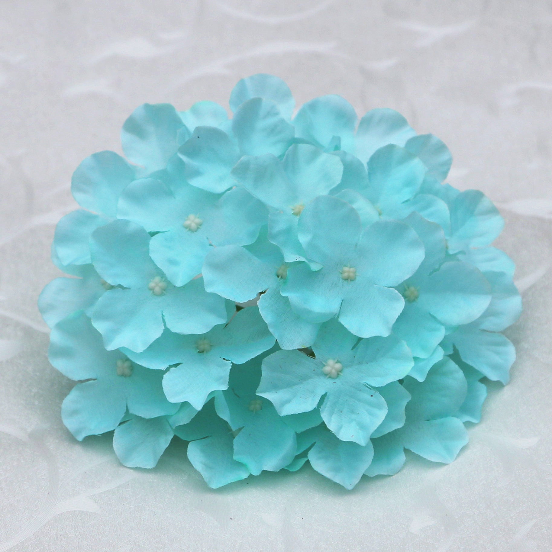 Colorful Fake Hydrangea Blooms for Table Styling