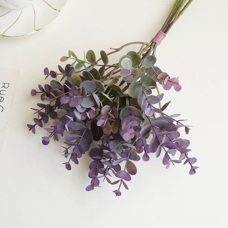 soft‑toned-fake-eucalyptus-top-down-shot