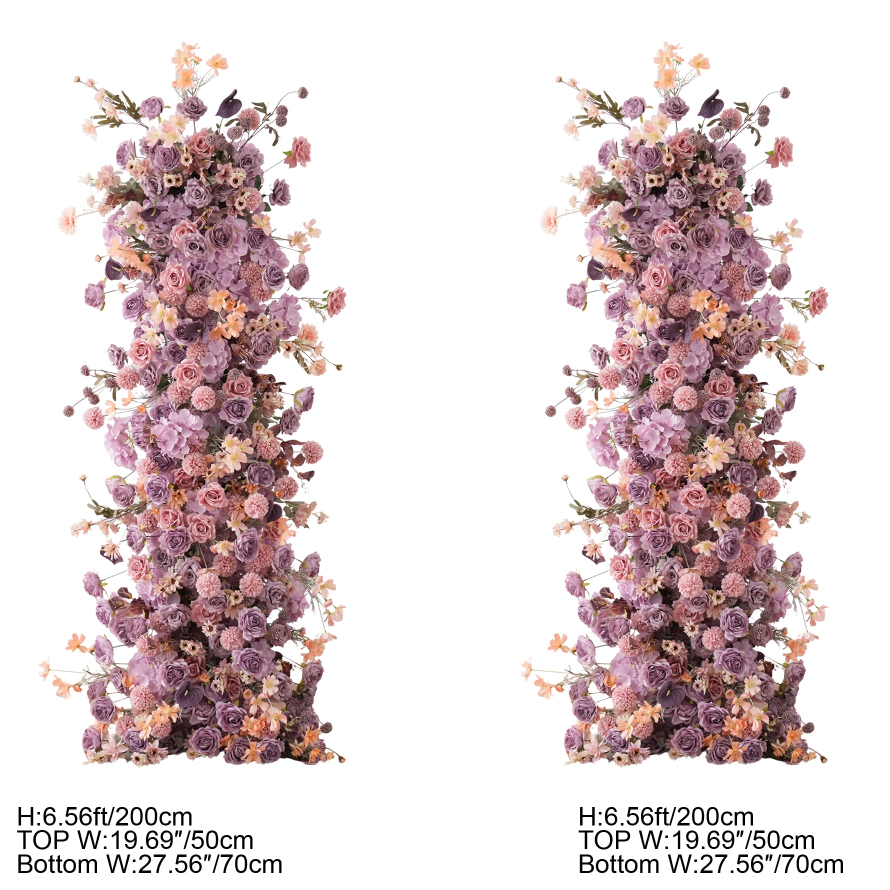 Purple Pompom Artificial Floral Garland