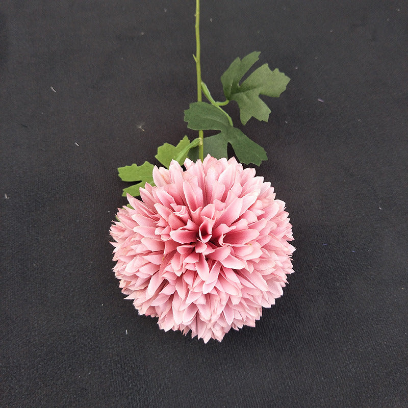vivid_orange_silk_ball_chrysanthemum_closeup