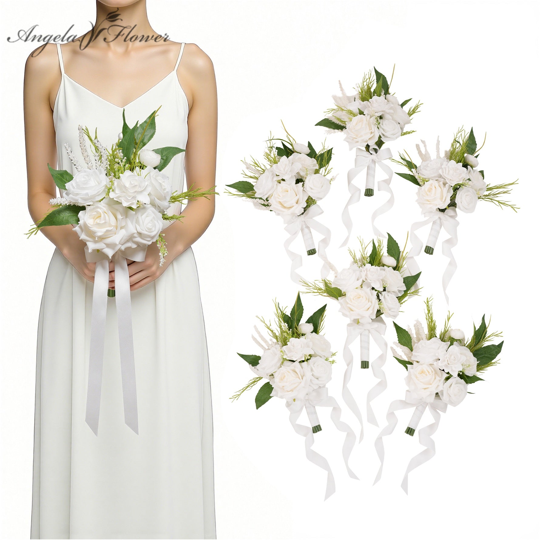 Angela Flower Red Wedding Centerpieces For Tables Arrangement