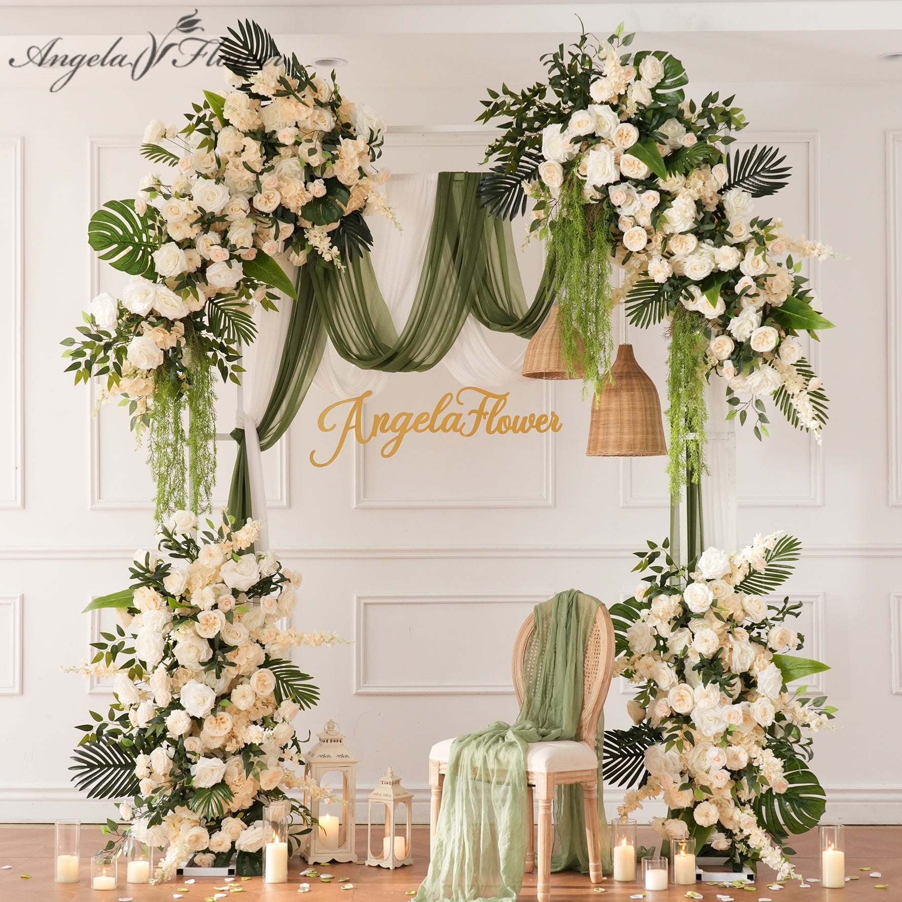 wedding_arch_floral_arrangement_ivory_green