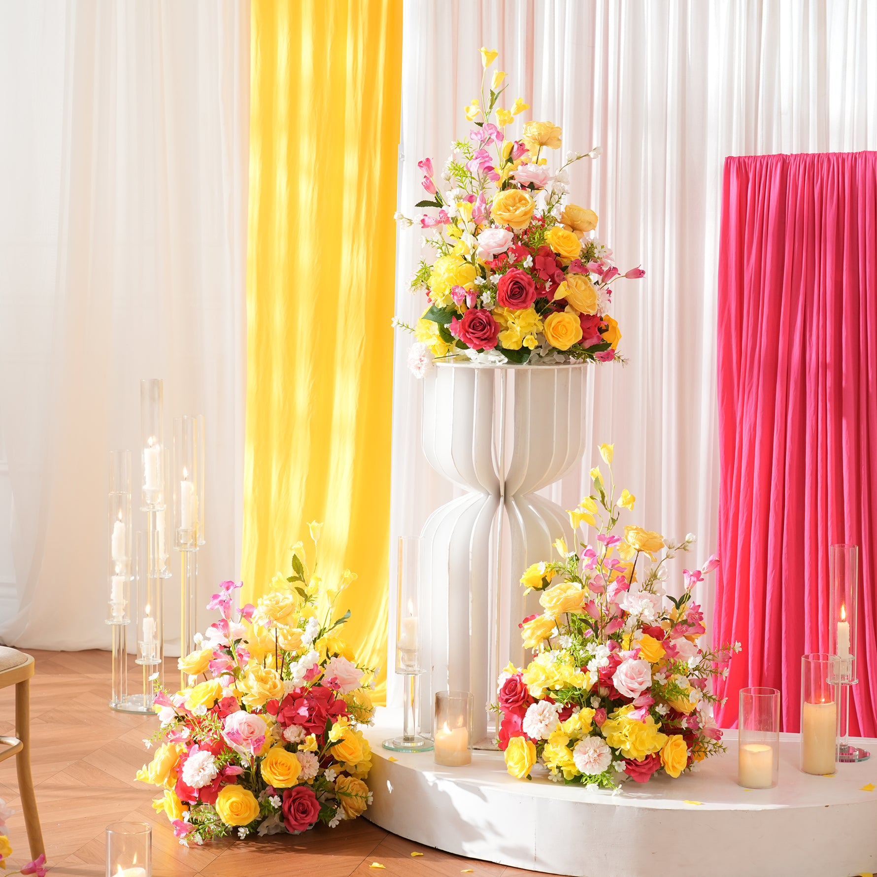 spring-color-artificial-flower-centerpiece