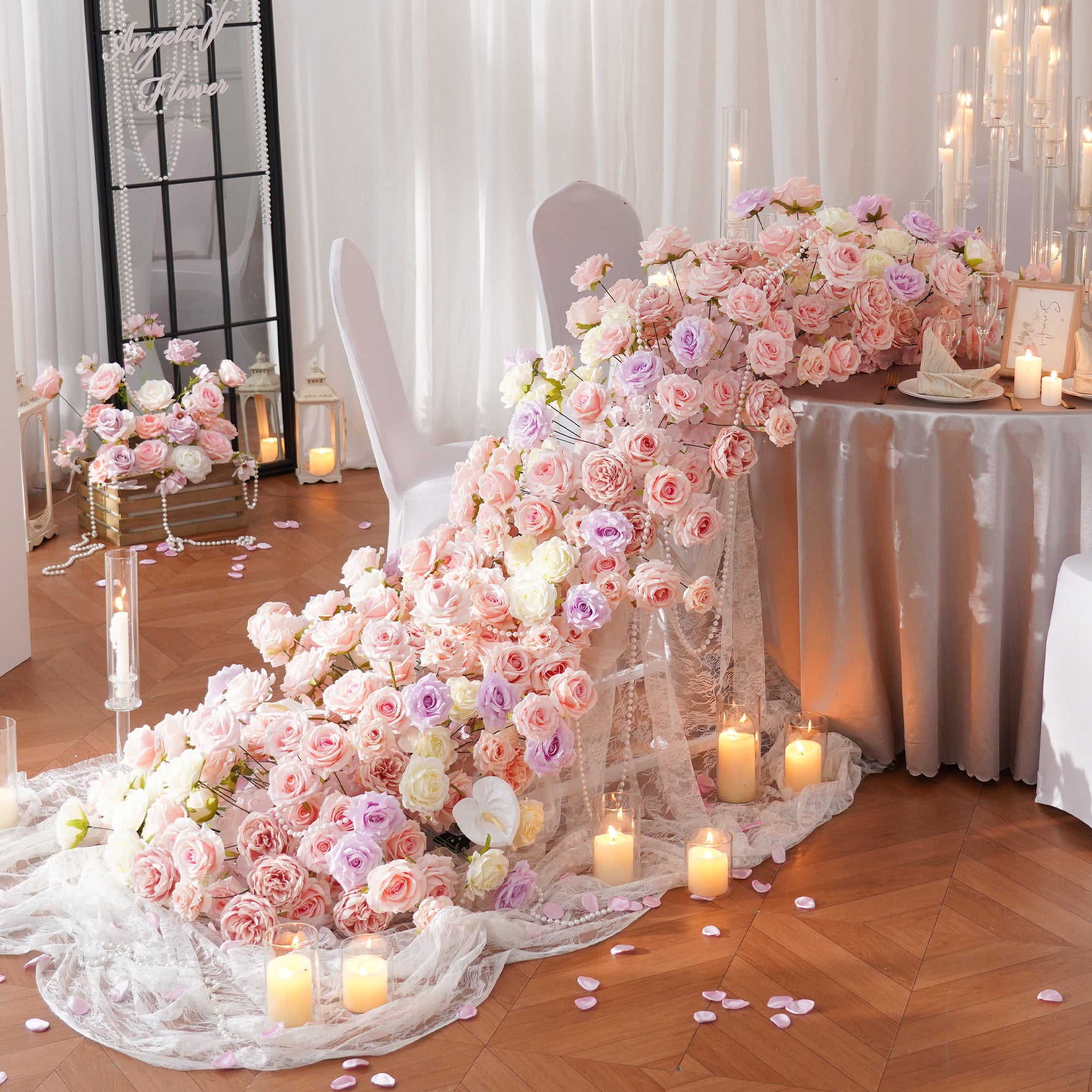 ivory-pink-wedding-floral-garland