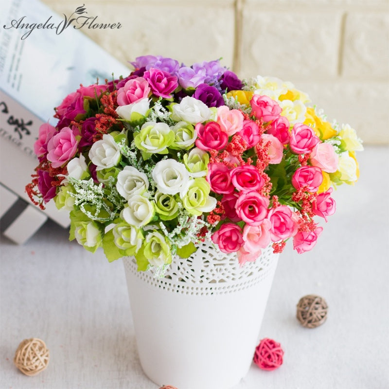 artificial_mini_rose_bouquet_yellow_cream