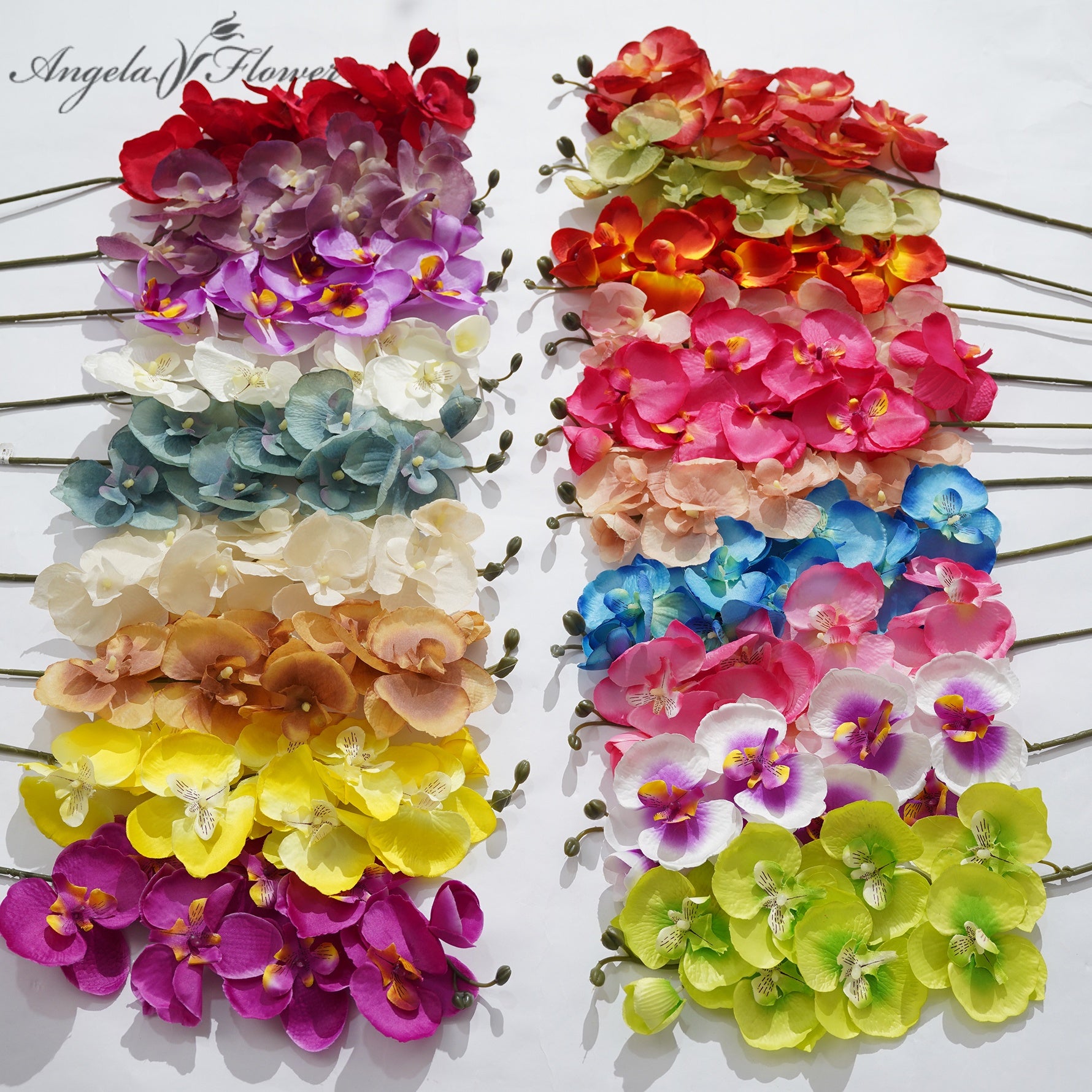 Bulk Fake Silk Orchid Wedding Arrangement Materials