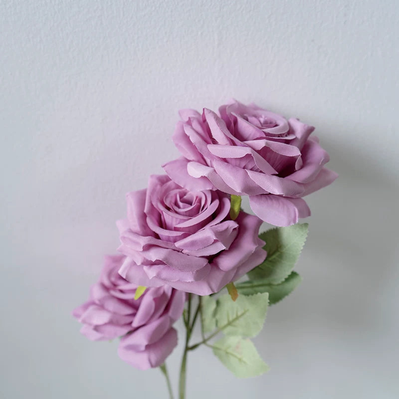 dusty‑mauve‑artificial‑rose‑for‑bouquet‑making