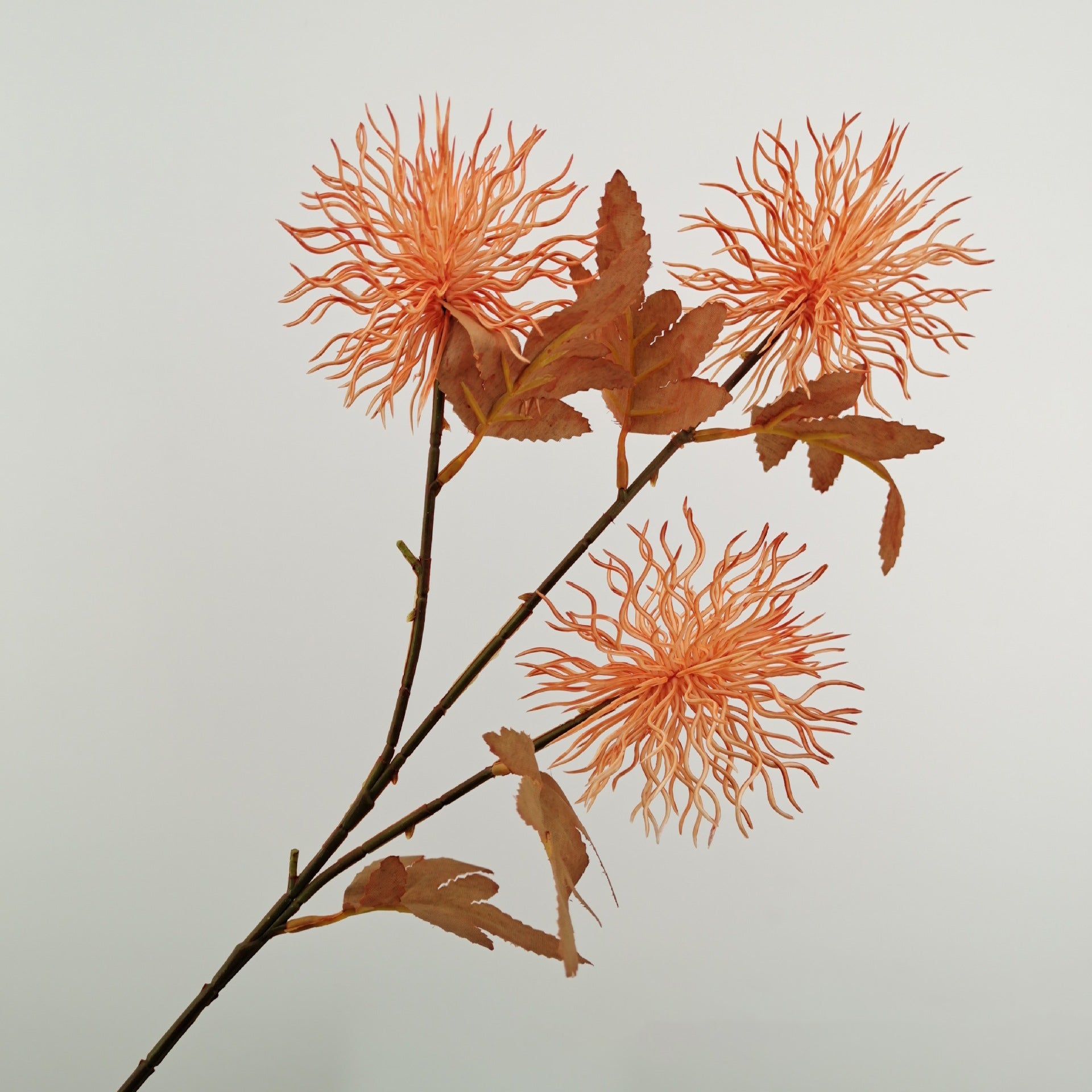 Long Stem Artificial Thistle Green Foliage