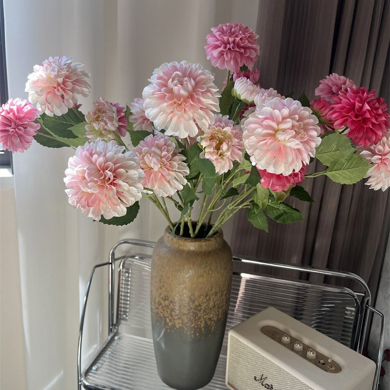 Full Bloom Artificial Dahlia Spray