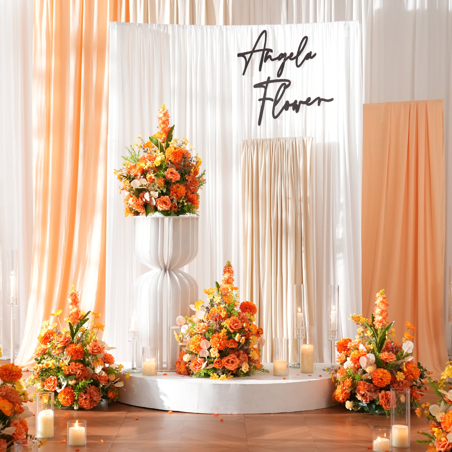 bright-orange-floral-arrangement