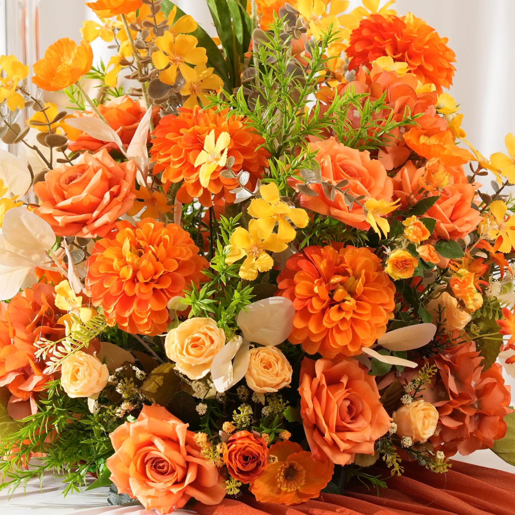 orange-yellow-flower-decoration