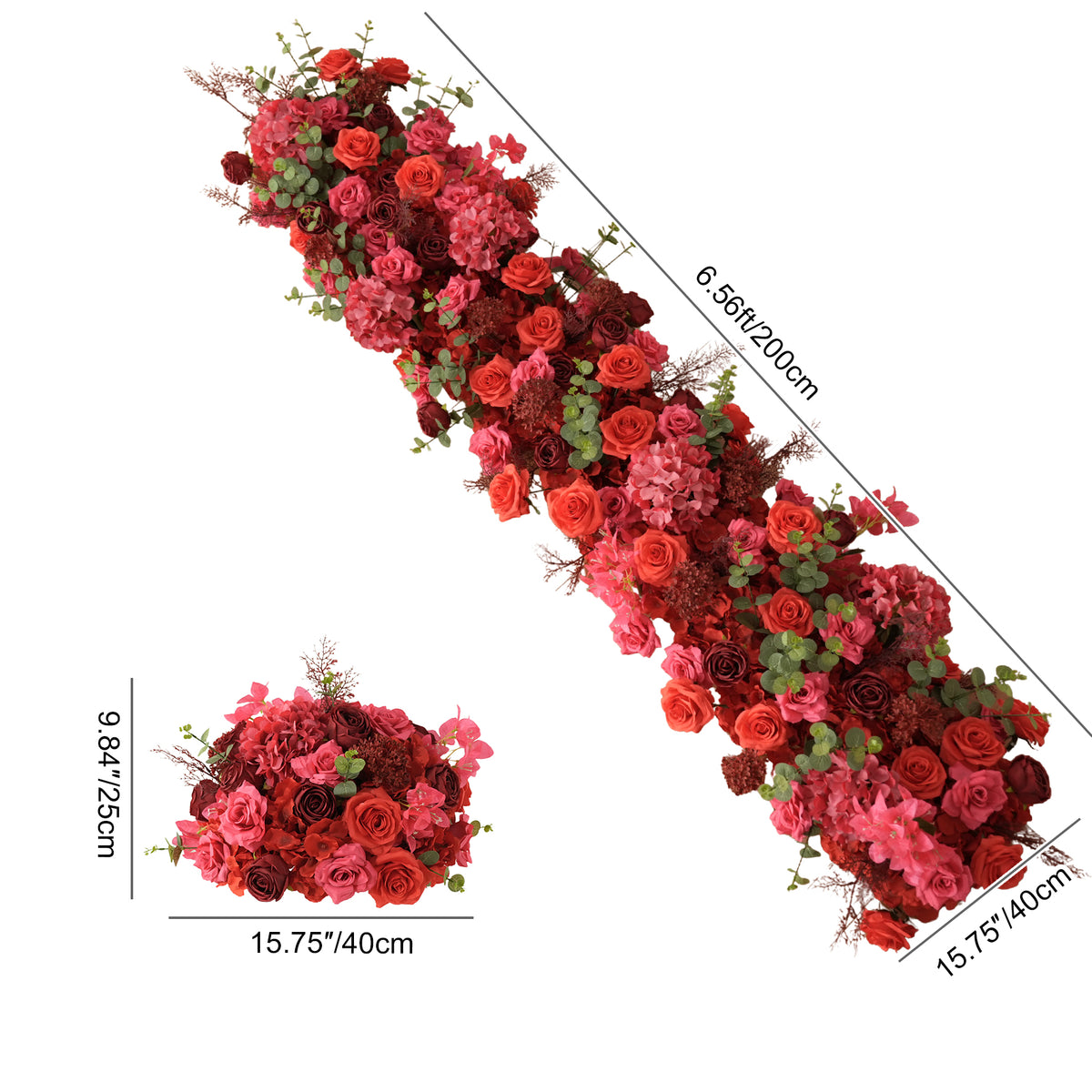rose bloom cluster for table center decor