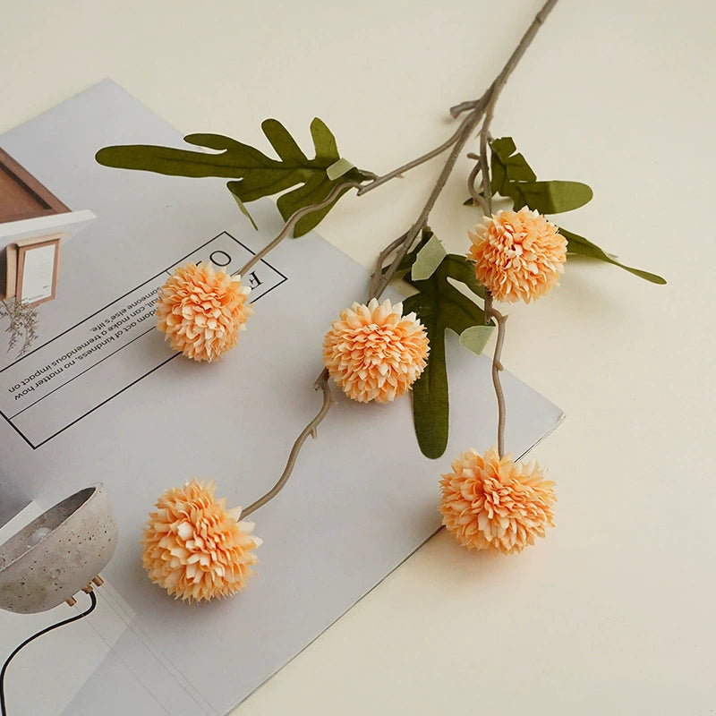 warm_pink_simulation_pompom_vase_decor