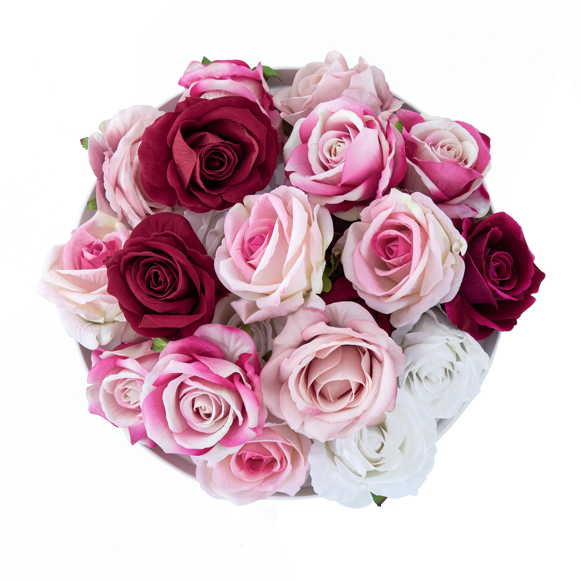 Faux Rose Petal Flower Heads