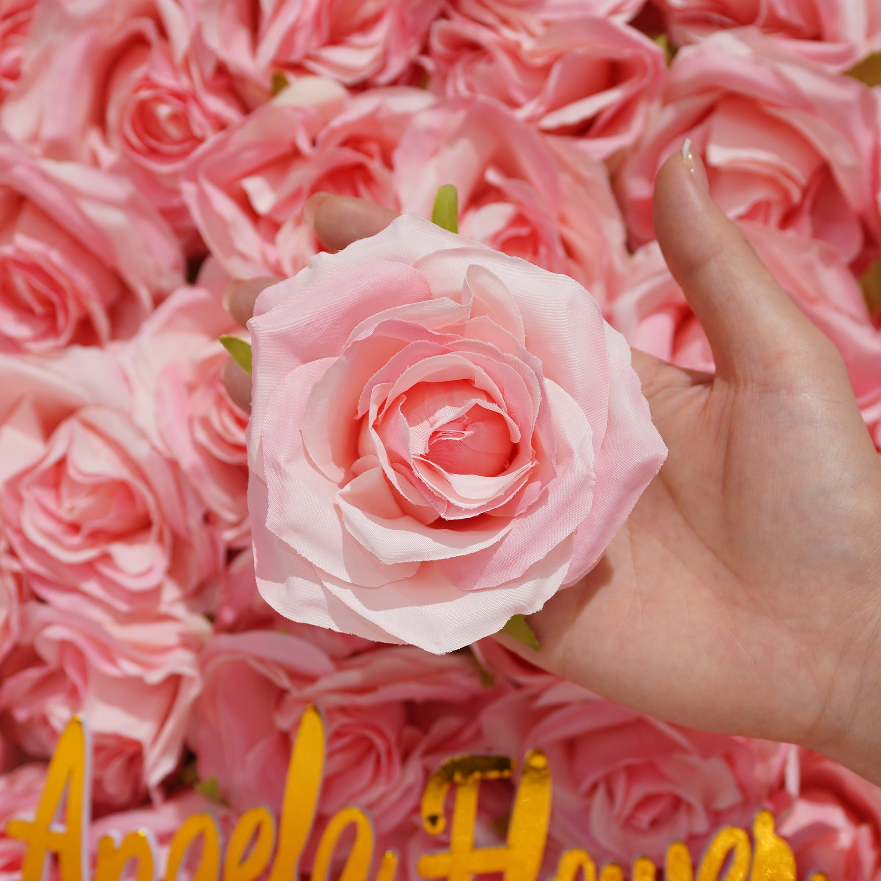 wedding decor artificial rose head foam silk flower