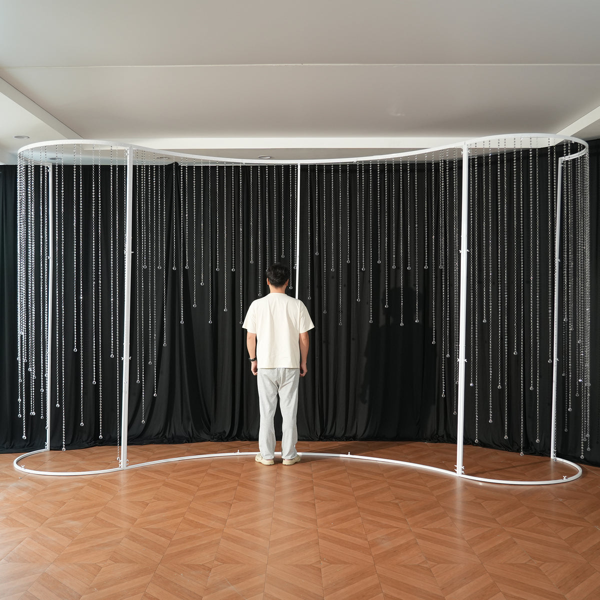 Wedding stage backdrop styling inspiration and flower arrangements