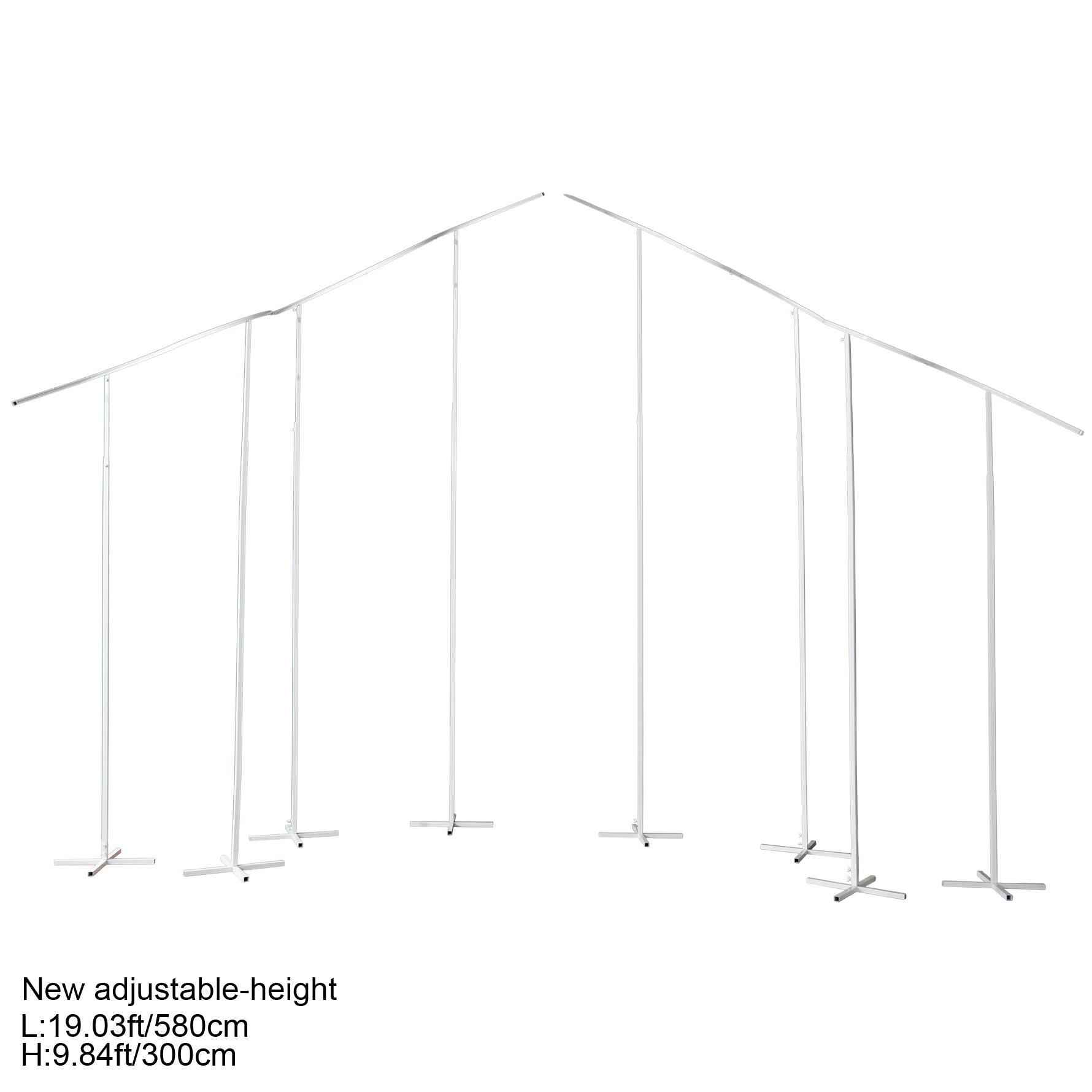 Heavy‑duty iron S backdrop stand