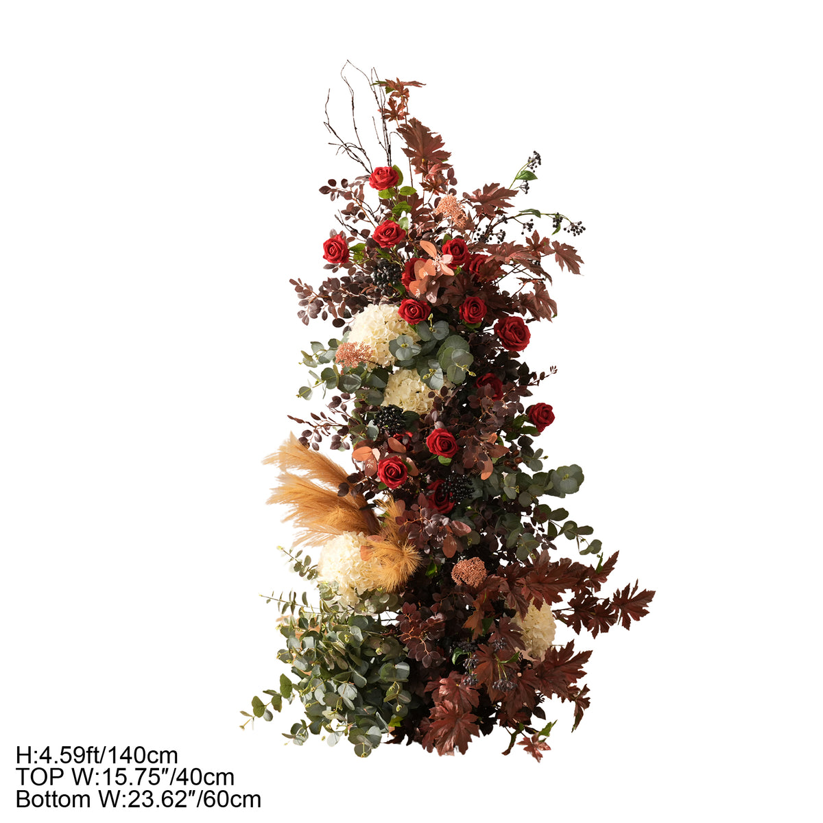 Ceremony photo booth KT backdrop board for fall rustic wedding event styling