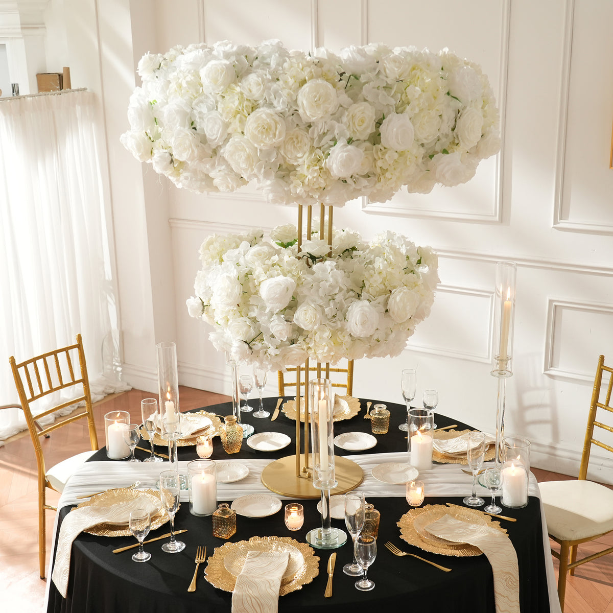 banquet_dual_layer_white_floral_stand